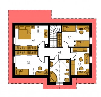 Plan de sol du premier étage - PREMIER 192